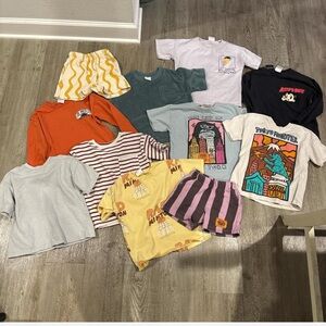 Zara Kids Colorful T-Shirt and Shorts Set